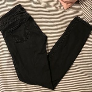 hollister tipped black jeggings
